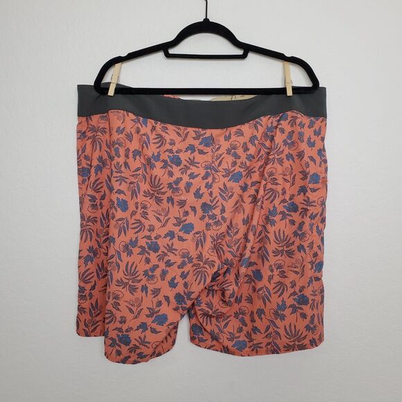 Patagonia Mens Planing Board Shorts Stretch Size 38 Fiber Floral Mellow Melon - Picture 4 of 13